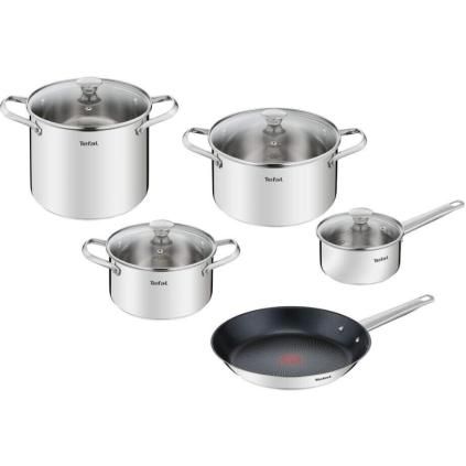 Σετ μαγειρικών σκευών COOK EAT B922S955, σετ 9 τμχ, ανοξείδωτο, Tefal