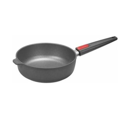 Τηγάνι saute TITANIUM NOWO, 24 cm, για επαγωγική εστία, με αποσπώμενη λαβή, από τιτάνιο, WOLL