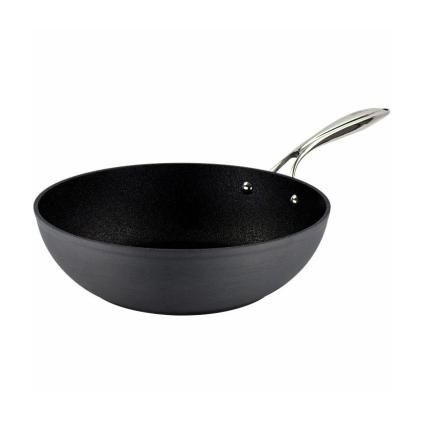 Τηγάνι wok NEVERSTICK3, 28 cm, από ανοδιωμένο αλουμίνιο, Eaziglide