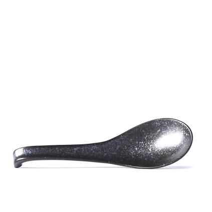 Ιαπωνικό κουτάλι BLACK MATT, 17,5 cm, μαύρο, MIJ