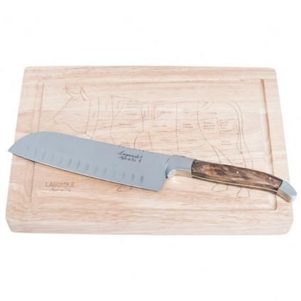 Μαχαίρι Santoku και επιφάνεια κοπής σε σετ LAGUIOLE LUXURY, Laguiole