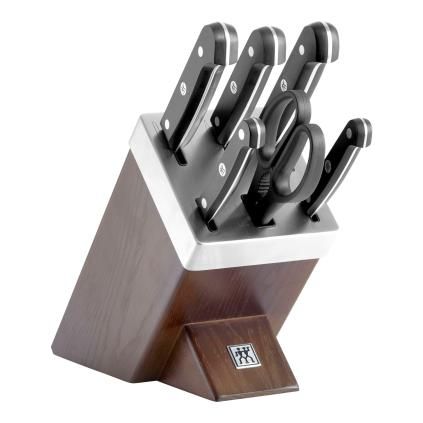 Μπλοκ μαχαιριών GOURMET, σετ 7 τεμαχίων, σε απόχρωση καφέ στάχτης, Zwilling
