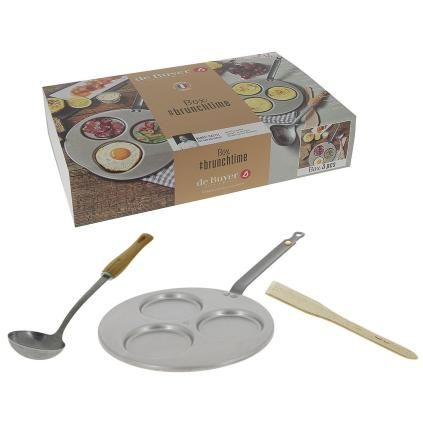 Τηγάνι για pancake MINERAL B 27 cm, με σπάτουλα και κουτάλα, de Buyer