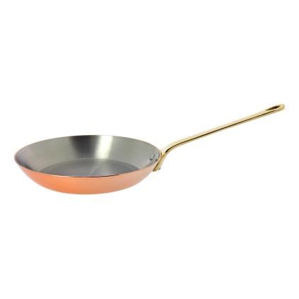 Ένα χάλκινο ταψί με μπρούτζο λαβή Ο 20 cm Inocuivre de Buyer