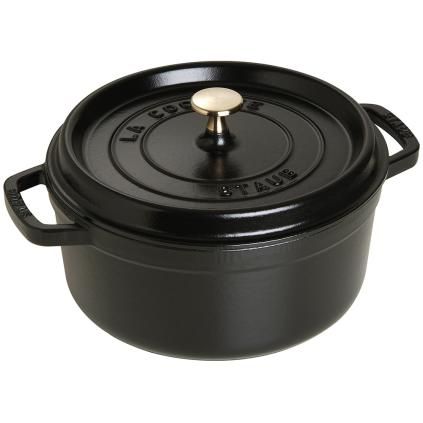 Κατσαρόλα, 24 cm, μαύρη, από μαντέμι, Staub