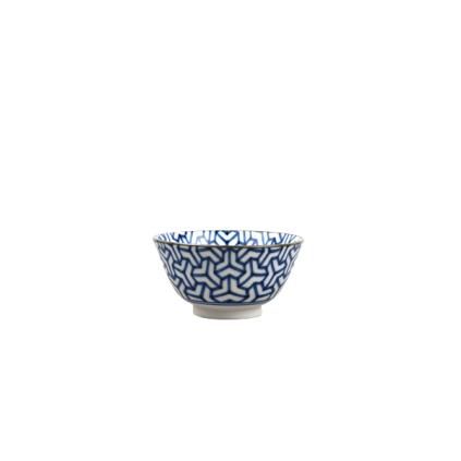 Μπολ σερβιρίσματος INDIGO IKAT HERRINGBONE, 13 cm, 350 ml, MIJ