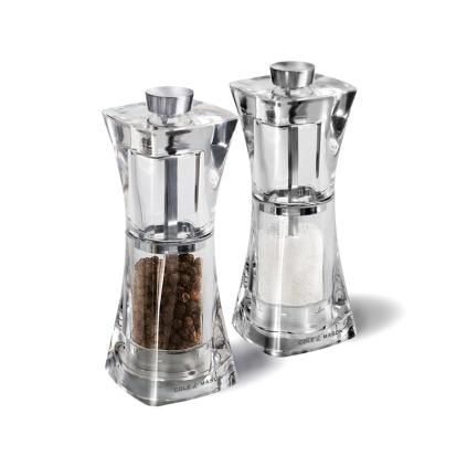 Σετ μύλου για αλάτι και πιπέρι CRYSTAL, 12,5 cm, Cole & Mason