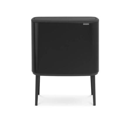 Κάδος με καπάκι αφής BO, 36 l, σε μαύρο ματ, Brabantia