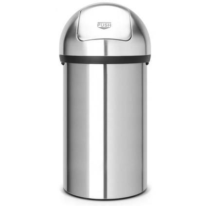 Κάδος απορριμάτων PUSH BIN, 60 l, σε ματ ατσάλι, Brabantia