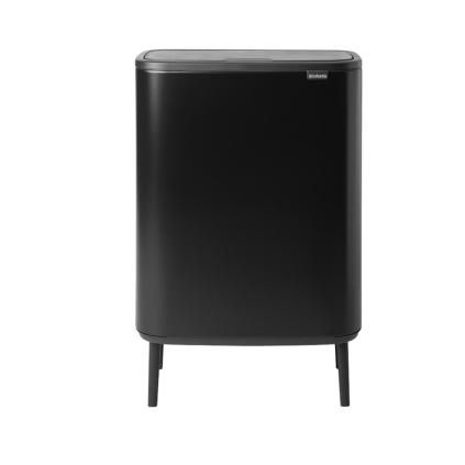 Κάδος με καπάκι αφής BO HI, 60 l, σε μαύρο, Brabantia