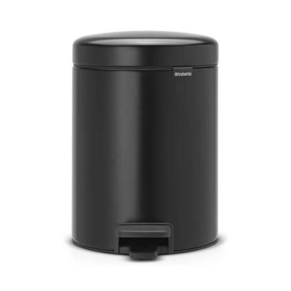 Κάδος με πεντάλ NEWICON, 5 l, σε μαύρο ματ, Brabantia