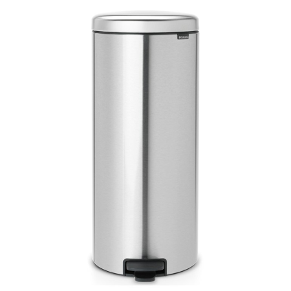 Κάδος με πεντάλ NEWICON 30 l, ανθεκτικός στα δακτυλικά αποτυπώματα, σε ματ ατσάλι, Brabantia