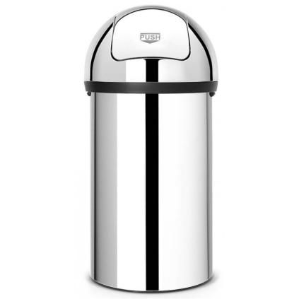 Κάδος απορριμάτων PUSH BIN, 60 l, σε γυαλιστερό ατσάλι, Brabantia