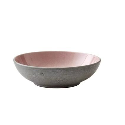 Μπολ φαγητού, 20 cm, γκρι/ανοιχτό ροζ, Bitz