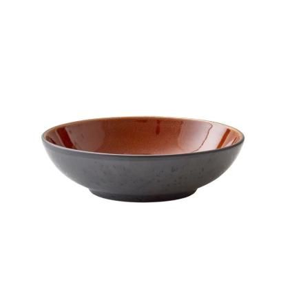 Μπολ φαγητού, 20 cm, μαύρο/πορτοκαλί, Bitz