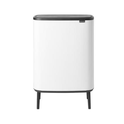 Κάδος με καπάκι αφής BO, 60 l, σε λευκό, Brabantia