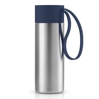 Κούπα θερμός ταξιδίου TO GO, 350 ml, με μπλε καπάκι, από ανοξείδωτο χάλυβα, Eva Solo