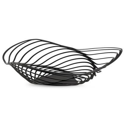 Μπολ για φρούτα TRINITY, 37 cm, μαύρο, Alessi