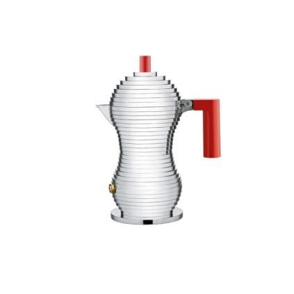 Καφετιέρα εσπρέσο σε εστία PULCINA, 70 ml, σε κόκκινο, Alessi