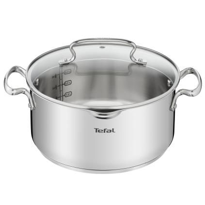 Χαμηλή κατσαρόλα DUETTO+ G7194655 24 cm, 5 l, ανοξείδωτο, Tefal