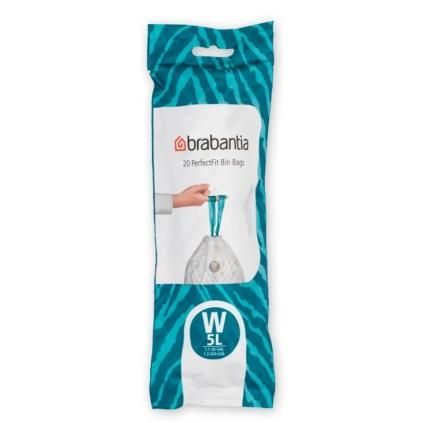 Σακούλες για κάδους απορριμάτων W PERFECTFIT 5 l, 20 τμχ, Brabantia