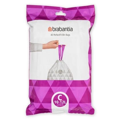 Σακούλες για κάδους απορριμάτων C PERFECTFIT 10-12 l, 40 τμχ, Brabantia