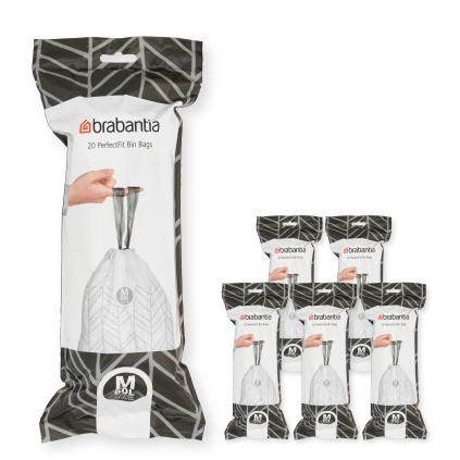 Σακούλες για κάδους απορριμάτων M PERFECTFIT 60 l, 120 τμχ, Brabantia