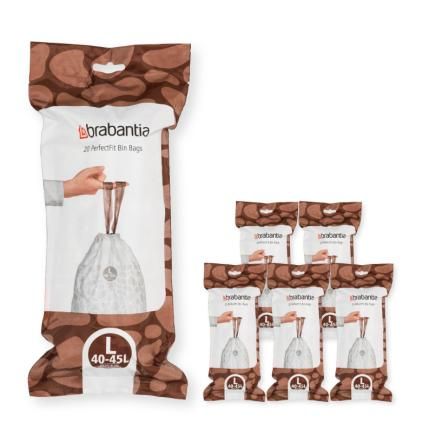Σακούλες για κάδους απορριμάτων L PERFECTFIT 40-45 l, 120 τμχ, Brabantia