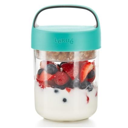 Βάζο για φαγητό JAR TO GO, 400 ml, τιρκουάζ, Lékué