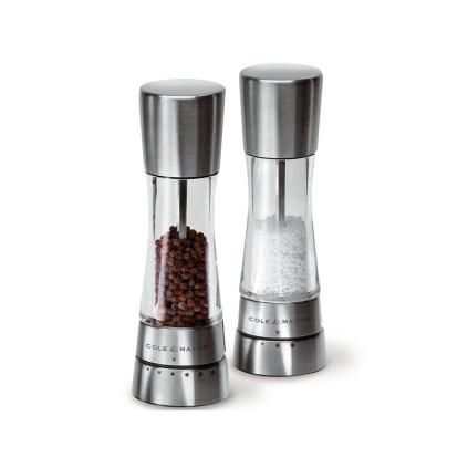 Μύλος για αλάτι και πιπέρι σε σετ DERWENT, 19 cm, Cole & Mason