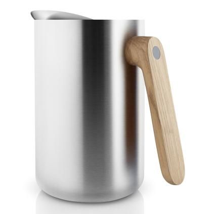 Κανάτα θερμός κενού αέρος με ξύλινη λαβή Nordic kitchen ανοξείδωτο 1,0 l Eva Trio