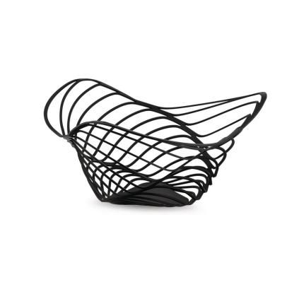 Μπολ για φρούτα TRINITY 33 cm, ψηλό, μαύρο, Alessi