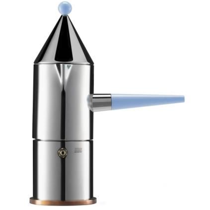 Καφετιέρα εσπρέσο 3 φλιτζανιών LA CONICA, 150 ml, μπλε λαβή, Alessi