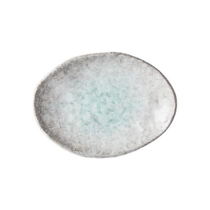 Πιατέλα σερβιρίσματος AQUA SPLASH, 20 x 14 cm, μπλε, MIJ