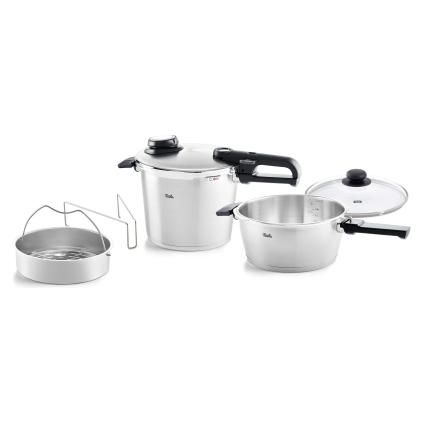 Χύτρα ταχύτητας VITAVIT PREMIUM, σετ 2 τεμαχίων, 6 l και 3,5 l, Fissler