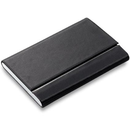 Μεταλλική θήκη για επαγγελματικές κάρτες SLIM, 10 cm, σε μαύρο, Philippi