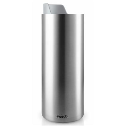 Κούπα ταξιδίου URBAN TO GO, 350 ml, με μαρμάρινο γκρι καπάκι, από ανοξείδωτο χάλυβα, Eva Solo