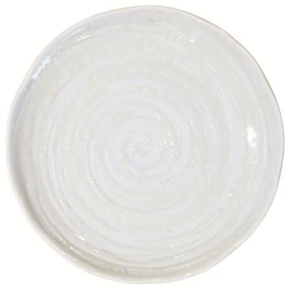 Πλατώ σερβιρίσματος για μεζέδες WHITE SPIRAL MIJ 16 cm, λευκό