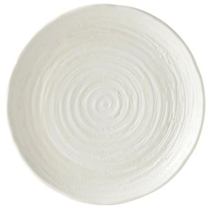 Πιάτο γεύματος WHITE SPIRAL MIJ 29,5 cm, λευκό