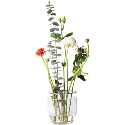 Βάζο IKEBANA, 13 cm, ασημί, από γυαλί, Fritz Hansen