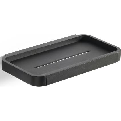 Ράφι ντουζιέρας RIM 22 cm, μαύρο, από αλουμίνιο, Zone Denmark