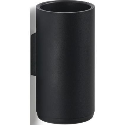 Δοχείο για οδοντόβουρτσα RIM 14 cm, επιτοίχιο, μαύρο, αλουμίνιο, Zone Denmark