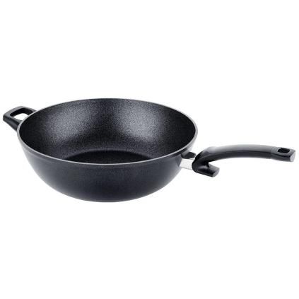 Τηγάνι wok ADAMANT 32 cm, μαύρο, αλουμίνιο, Fissler