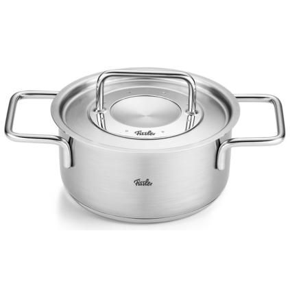 Κατσαρόλα PURE 16 cm, 1,9 l, με ανοξείδωτο καπάκι κατσαρόλας, ανοξείδωτο, Fissler