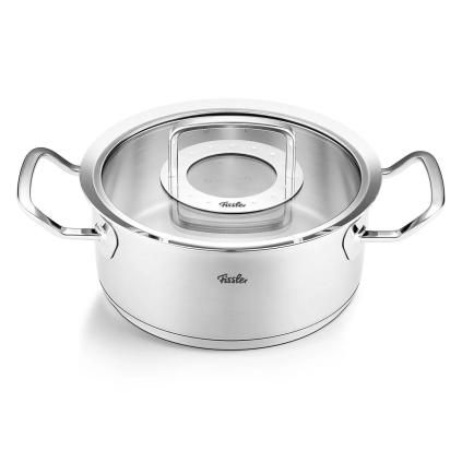 Ρηχή κατσαρόλα ORIGINAL PROFI 20 cm, ασημί, ανοξείδωτο ατσάλι, Fissler