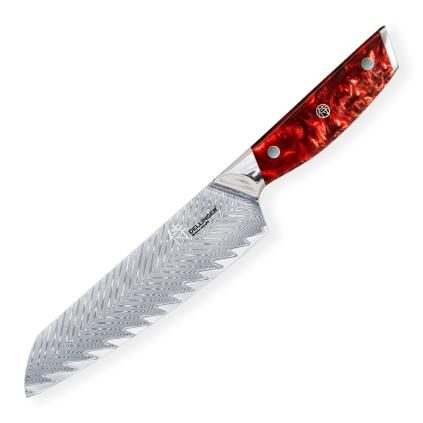 Μαχαίρι Santoku RESIN FUTURE 17 cm, κόκκινο, Dellinger