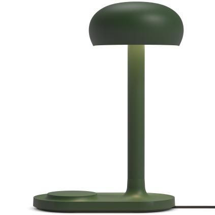 Επιτραπέζια λάμπα EMENDO 29 cm, με ασύρματο φορτιστή Qi, σε σμαραγδένιο πράσινο, Eva Solo
