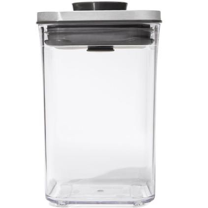 Δοχείο αποθήκευσης τροφίμων POP STEEL 1,0 l, μικρό τετράγωνο, πλαστικό, OXO