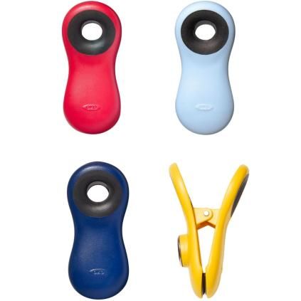 Κλιπ αεροστεγούς κλεισίματος GOOD GRIPS, μαγνητικό, σετ 4 τεμαχίων, πλαστικό, OXO
