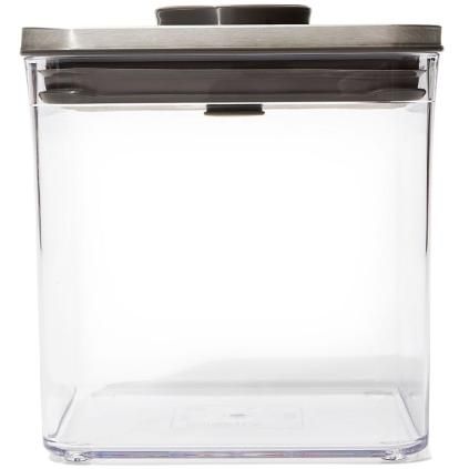 Δοχείο αποθήκευσης τροφίμων POP STEEL 2,6 l, μεγάλο τετράγωνο, πλαστικό, OXO